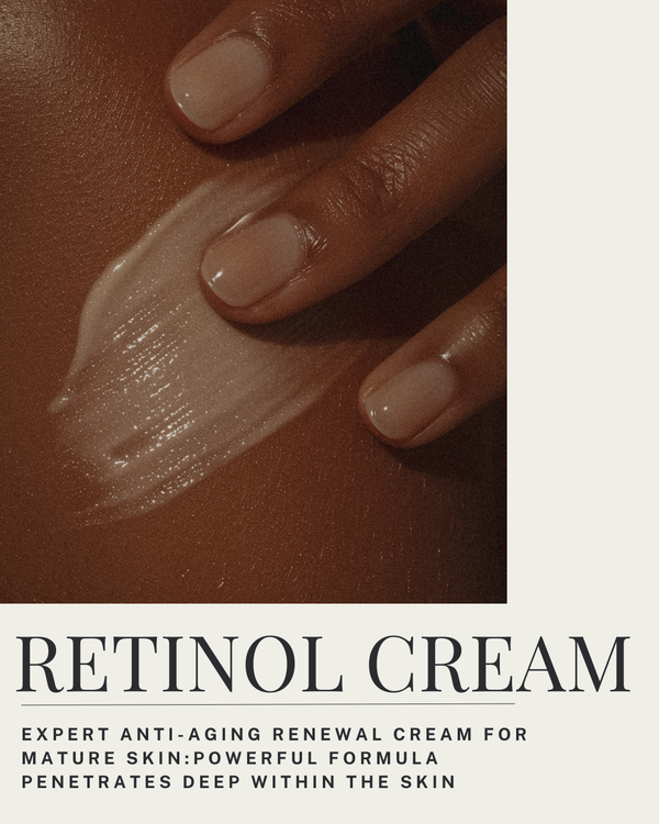 Night face cream with retinol